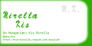 mirella kis business card